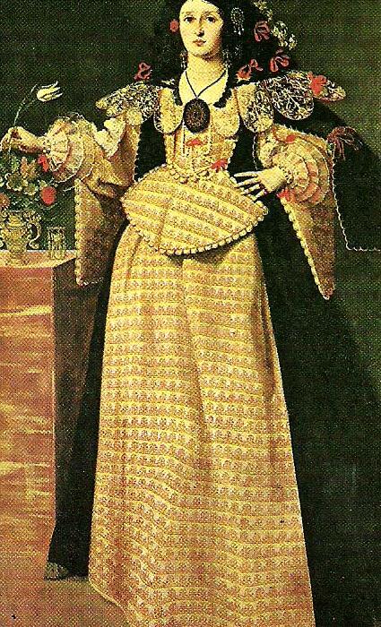 Girolamo Forabosco portrait of a lady c. oil painting image